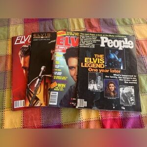 Vintage 4 Elvis Magazines